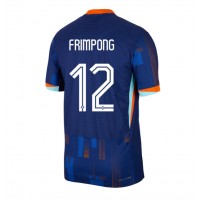 Camiseta Países Bajos Jeremie Frimpong #12 Segunda Equipación Replica Eurocopa 2024 mangas cortas